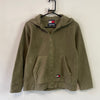 Khaki Green Tommy Hilfiger Fleece Jacket Women's Large