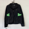 Black and Green Nike Fleece Jacket Women's XL