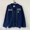 Vintage 90s Navy Adidas Fleece Jacket Men's Small