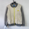 Grey and White Adidas Fleece Jacket Men's Small