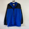 Vintage 90s Black and Blue Adidas Fleece Jacket Men's Medium