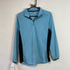 Vintage 90s Blue and Black Nike Quarter Fleece Women's Medium