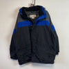 Black and Blue Columbia Fleece Lined Raincoat Men's Large