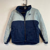 00s Y2K Light Blue and Navy Nike Quilted Jacket Youth's Small