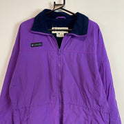 Purple Columbia Fleece Jacket Women's Large