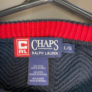 Navy Chaps Knitwear Sweater Men's Large