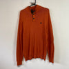 Orange Chaps Quarter Button up Knitwear Sweater Men's Medium