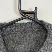 Grey Mohair Knitwear Sweater Women's Large