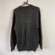 Grey Mohair Knitwear Sweater Women's Large