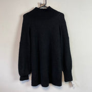 Black Mohair Knitwear Sweater Men's Small