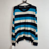 Blue and White Lacoste Knitwear Jumper Men's Large