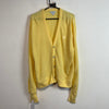 Vintage Yellow Izod Cardigan Knitwear Sweater Men's Medium