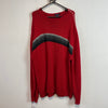 Red and Grey Nautica Knitwear Sweater Women's XXL