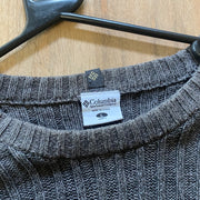 Grey Columbia Knitted Jumper Large Mens