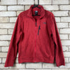 Red The North Face Over the Head Fleece Mens Medium