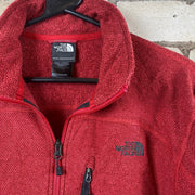Red The North Face Over the Head Fleece Mens Medium