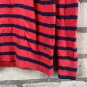 Red and Navy Striped Tommy Hilfiger Womens XS