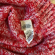 Red and White L.L.Bean Mens XL Jumper