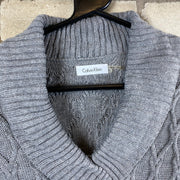 Grey Calvin Klein Knitwear Dress Women's Small