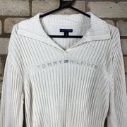 White Tommy Hilfiger Knitwear Sweater Women's XL