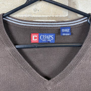 Brown Chaps Vest Jumper Men's M/L