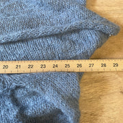 Light Blue Mohair Cardigan Sweater Women's Large