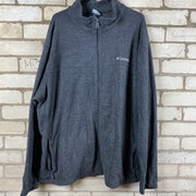 Grey Columbia Fleece Jacket Men's XXXL