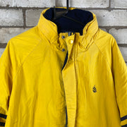 Yellow and Grey Nautica Reversible Jacket Men's Large