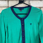 Green Tommy Hilfiger Womans Cardigan S