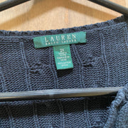 Black Ralph Lauren Cable Knit Sweater Women's XXL