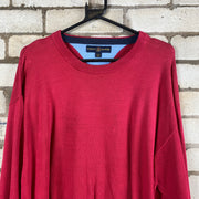 Red Tommy Hilfiger Knitwear Sweater Men's XL