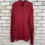 Red Izod Cable Knit Sweater Women's XL