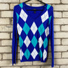 Blue and White Tommy Hilfiger Jumper Women's XS