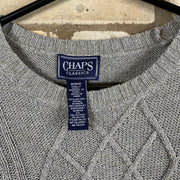 Grey Chaps Cable Knit Sweater Women's Medium