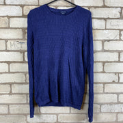 Navy Tommy Hilfiger Cable Knit Sweater Women's Large