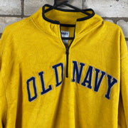 Yellow Old Navy Quarter zip Fleece Men's XXL