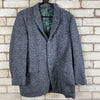 Grey Harris Tweed Pure Wool Blazer Jacket Men's Medium