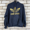 Navy Adidas Hoodie Men's Medium