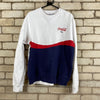 White and Navy Fila Coca Cola Sweatshirt Men's Large