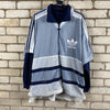 Vintage 90s Navy and White Adidas Track Jacket Men's XL