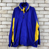 Blue and Yellow Canada Windbreaker Men's XXXL