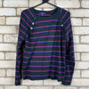 Black Stripped Chaps Jumper Women's XL