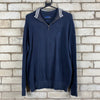 Navy Lincoln Quarter zip Knitwear Jumper Men's Large