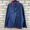 Navy Chaps Anorak Windbreaker Men's XL