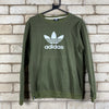 Green Adidas Sweatshirt Women's Large