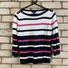 Black and White Chaps Knitwear Jumper Women's Small