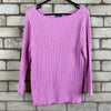 Pink Chaps Cable knit Sweater Women's XL