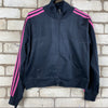 00s Black and Pink Track jacket Women's Large