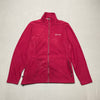 Berghaus red fleece jacket with embroidered logo and zip pockets Women’s size 16