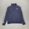 Adidas navy and white zip up jacket Mens M